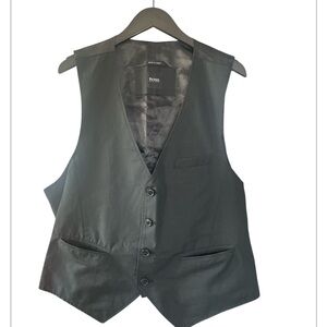 Hugo Boss Charcoal Gray Men's Vest